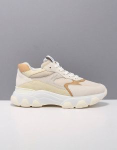 Hogan hxw5400dg60 sneakers dames beige qzc 0mr5 combi beige suede
