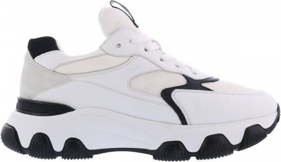 Hogan Witte Sneakers Regular Fit Geschikt voor Alle Temperaturen 50% Leer 50% Andere Vezels White Dames