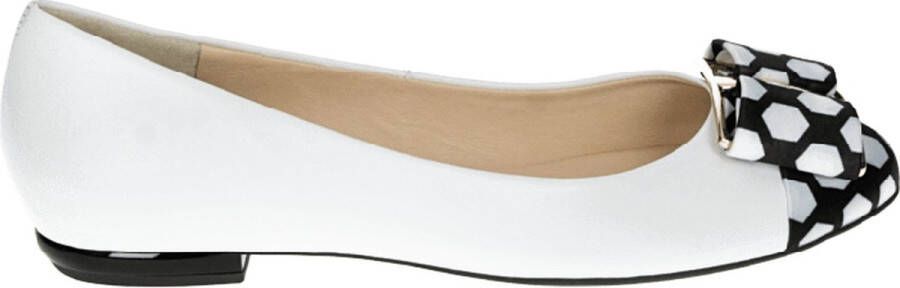 Högl 5-101020-0201 lederen ballerinas wit Maat