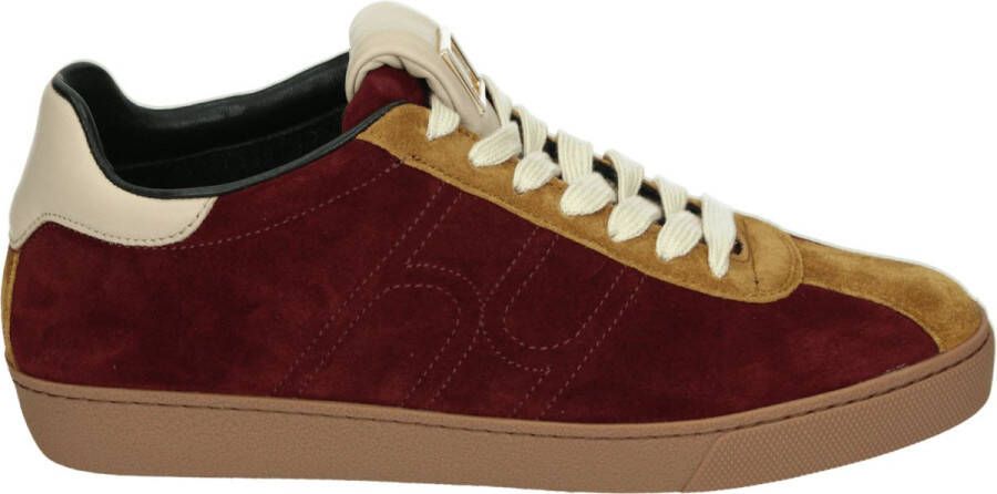 Högl Sportieve Lage Damesschoenen Bordeaux Suede