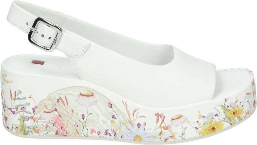 Hogl 102519~~~~~~~~~~~~~~~~~~~~~~~~ Sandalen met hak Wit beige