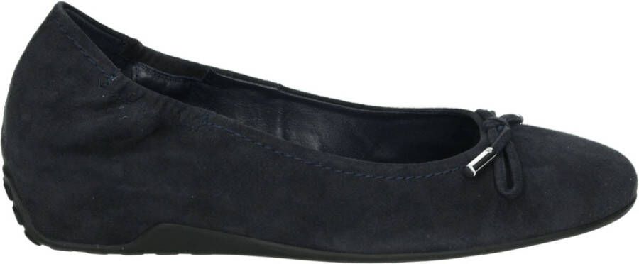 Högl Blauwe Suède Ballerina Schoen