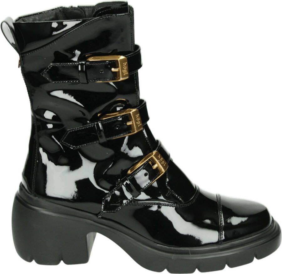 Högl Zwarte Biker Booties Dames Enkellaarzen Black Dames