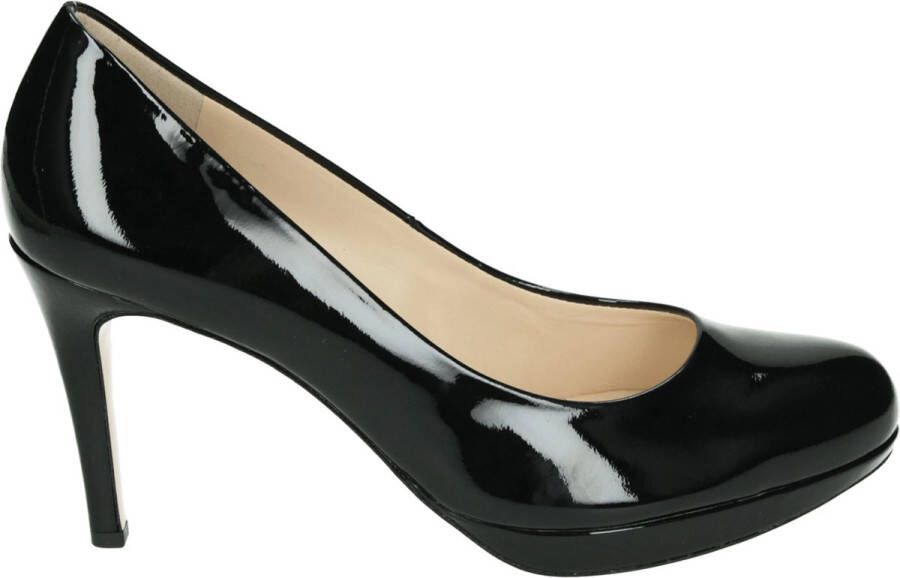 Högl Elegante zwarte leren stiletto pump Black Dames