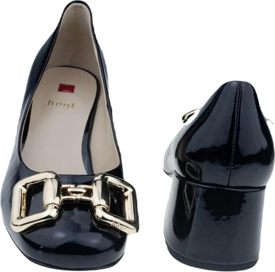 Högl Elegante Horsebit Pumps met Midi Blokhakken Zwart Dames - Foto 2