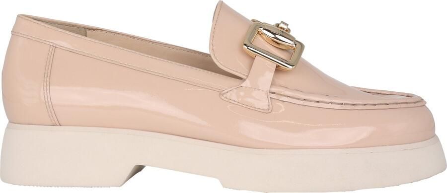 Högl Beige Patent Leren Loafer voor Dames