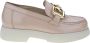 Högl Stijlvolle Beige Leren Loafers voor Dames Beige Dames - Thumbnail 1
