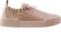 Högl Minimalistische Leren Sneakers Beige Dames - Thumbnail 1