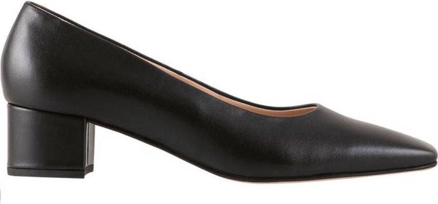 Högl Elegante Leren Blokhak Pumps Black Dames