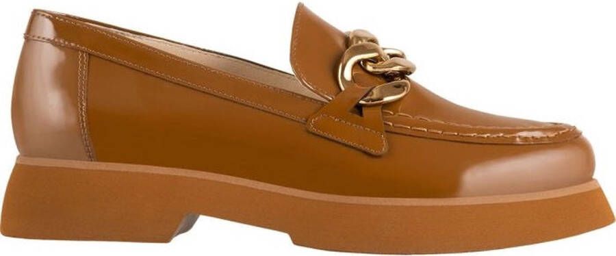 Högl Loafers met dikke zolen en gouden ketting Brown Dames