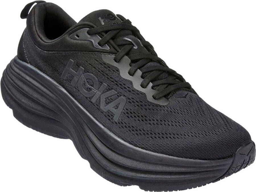 HOKA Bondi 8 Schoenen Zwart Maat: 41 1 3 Mesh Synthetisch Foot Locker