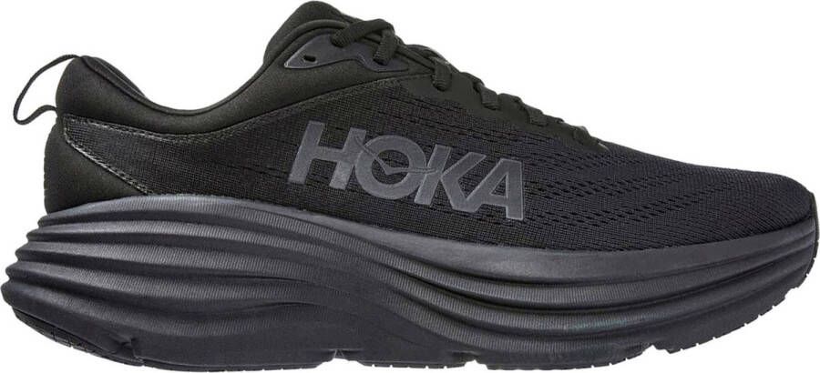 HOKA Bondi 8 Schoenen Zwart Maat: 41 1 3 Mesh Synthetisch Foot Locker