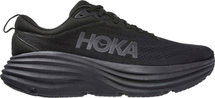 HOKA Bondi 8 Schoenen Zwart Maat: 41 1 3 Mesh Synthetisch Foot Locker