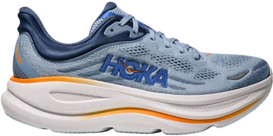 HOKA Bondi 9 Hardloopschoenen 2 3 Wide grijs