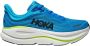 Hoka Bondi 9 Hardloopschoenen Zwart Wit Skyward Blue Blue Heren - Thumbnail 1