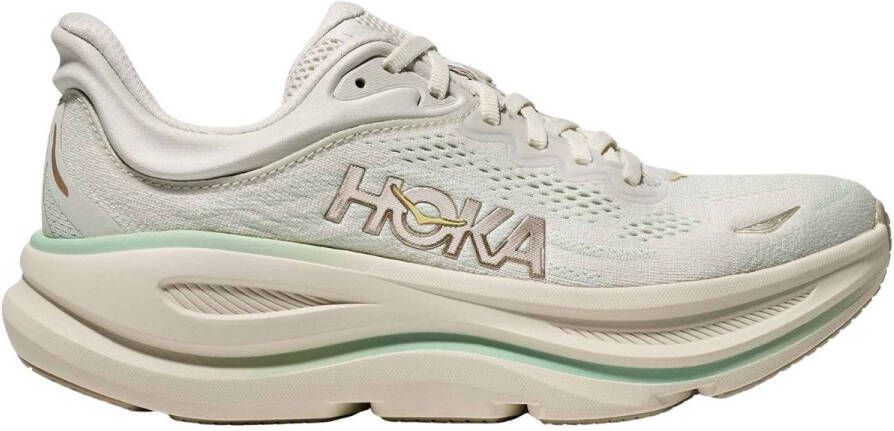 HOKA Women's Bondi 9 Hardloopschoenen 2 3 Regular beige