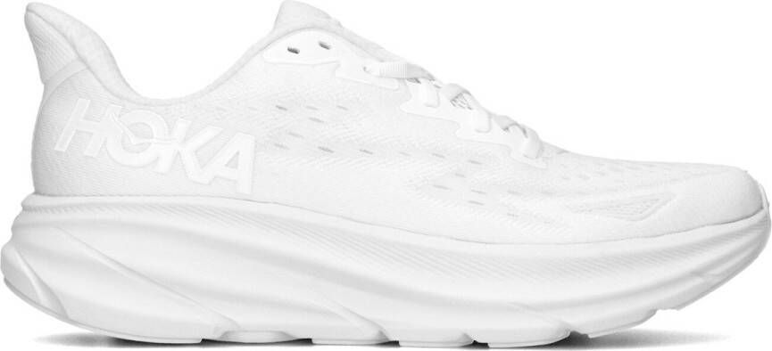 HOKA Lage Sneakers Clifton 9 Maat: 46 2 3 Materiaal: Textiel Kleur: Wit