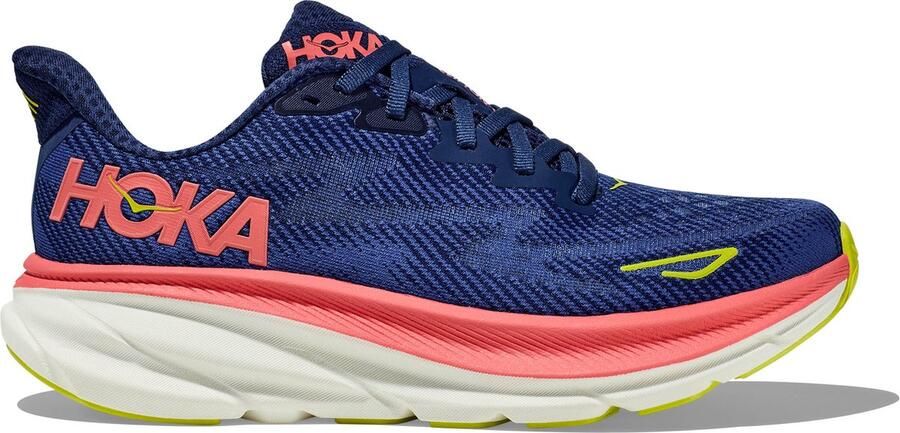Hoka 1127896 Clifton 9 Women Evening Sky Coral
