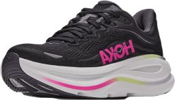 HOKA Women's Bondi 9 Hardloopschoenen Regular zwart neon dragonfruit