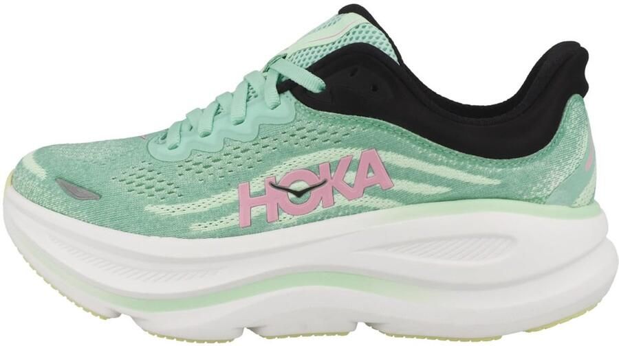Hoka Bondi 9 Hardloopschoen Dames BLUE SPARK MINT FLUORITE