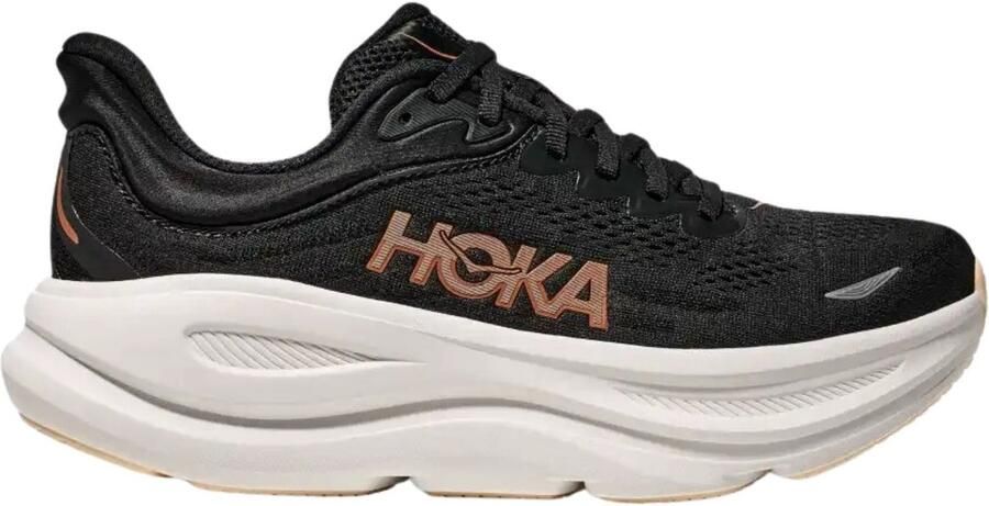 HOKA Women's Bondi 9 Hardloopschoenen Regular zwart grijs