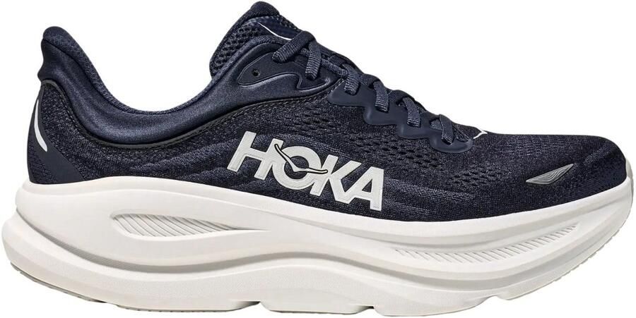 HOKA Bondi 9 Hardloopschoenen 2 3 Wide grijs