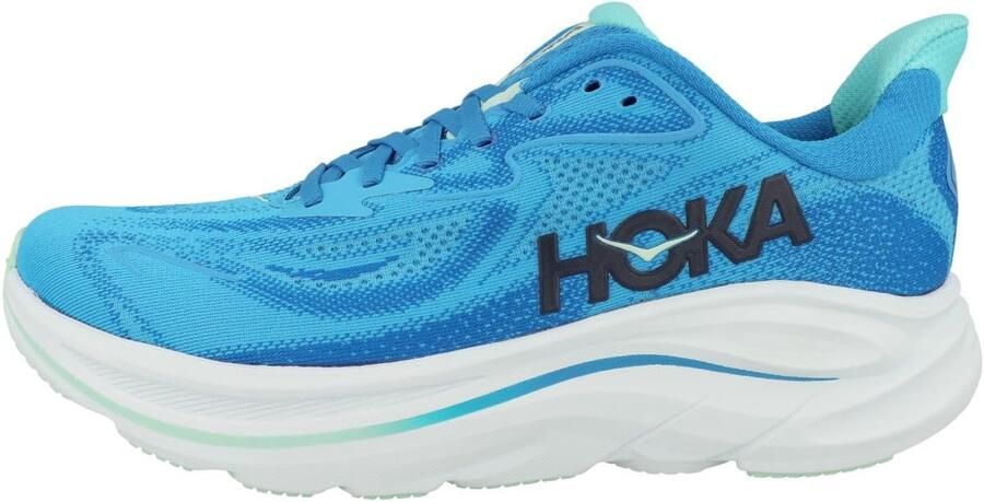Hoka Clifton 10 Wide Hardloopschoen blauw
