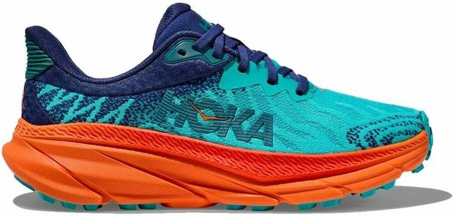 Hoka Hardloopschoenen voor Volwassenen Challenger Atr 7 Turkoois Blauw Mannen