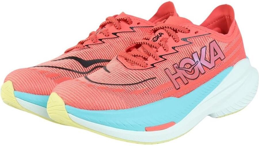 Hoka Mach X 2 Hardloopschoen Grapefruit Electric Coral