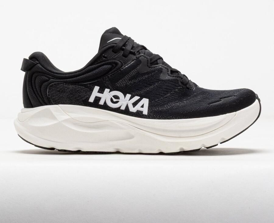 Hoka One Gaviota 6 Hardloopschoenen Dames Zwart Wit