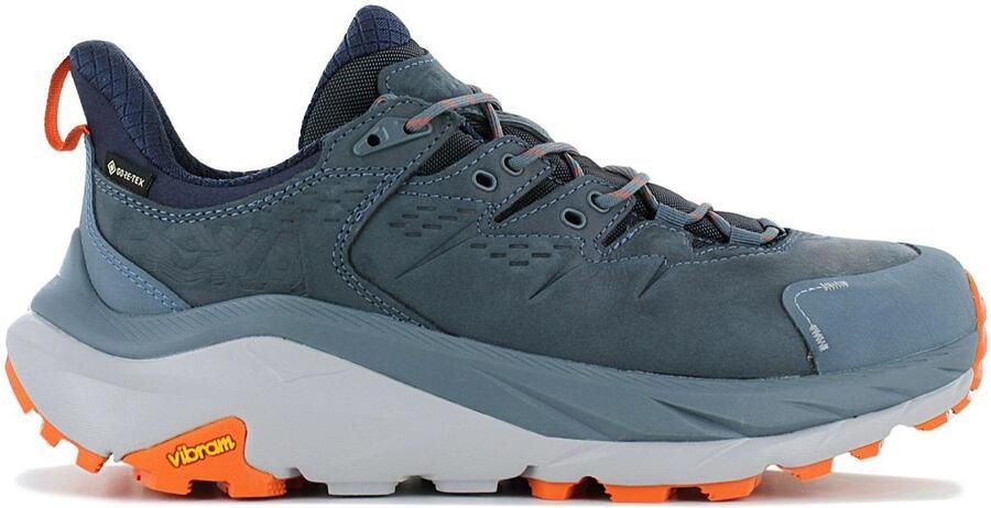 Hoka One Kaha 2 Low GTX GORE-TEX Heren Wandelschoenen Leer Blauw 1123190-GBHM