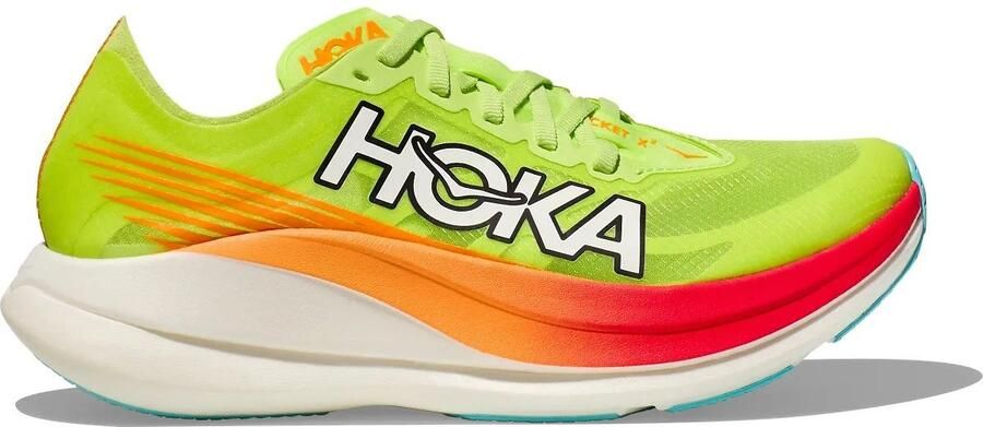 Hoka One Rocket X 2 Hardloopschoen Lettuce Solar Flare