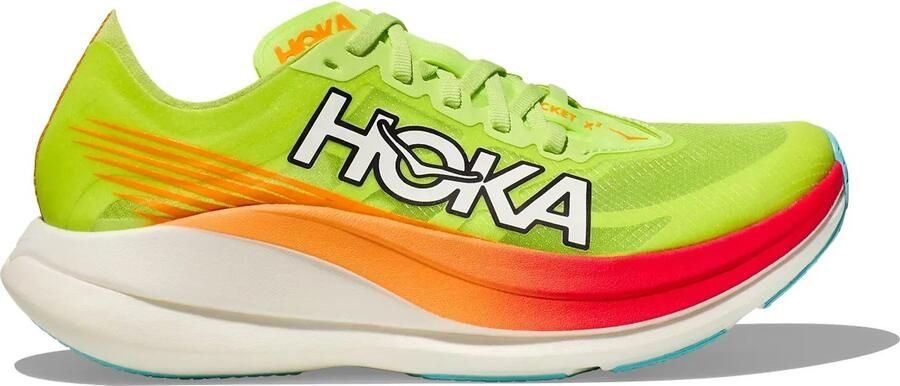 Hoka Rocket X 2 Hardloopschoen Lettuce Solar Flare