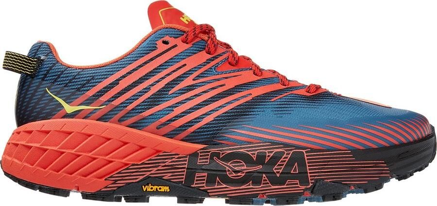 Hoka Speedgoat 4 Sportschoenen 1 3 Mannen blauw rood
