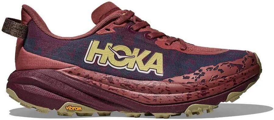 HOKA Women's Speedgoat 6 Trailrunningschoenen 2 3 Regular rood