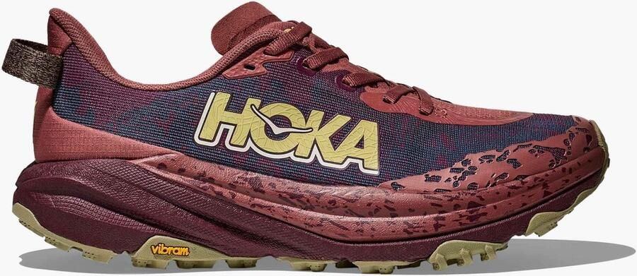 HOKA Women's Speedgoat 6 Trailrunningschoenen 2 3 Regular rood