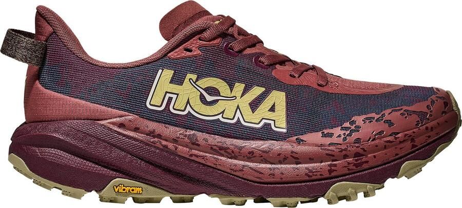 HOKA Women's Speedgoat 6 Trailrunningschoenen 2 3 Regular rood
