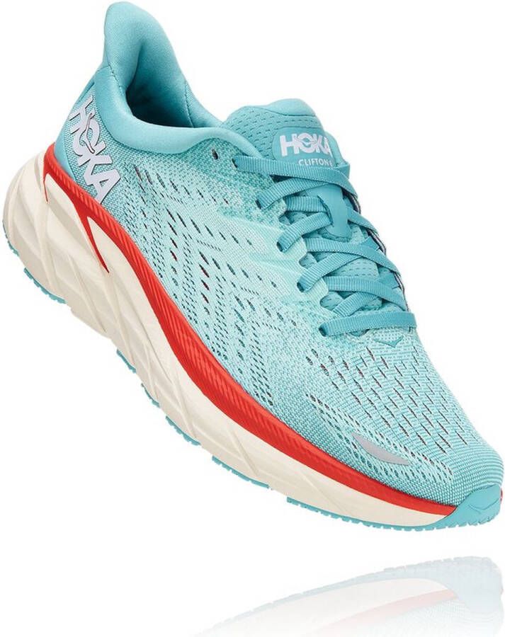 Hoka One Hoka Clifton 8 Dames Sportschoenen Hardlopen lichtblauw