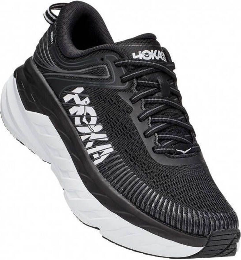 Hoka Women's Bondi 7 Runningschoenen Regular Zwart grijs