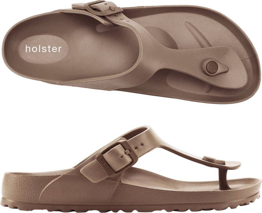 Holster Coastal Vegan Slides Podologisch Goedgekeurd Slipper Naturel - Foto 2