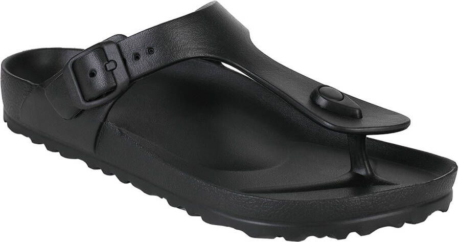 Holster Coastal Vegan Slides Podologisch Goedgekeurd Slipper Zwart