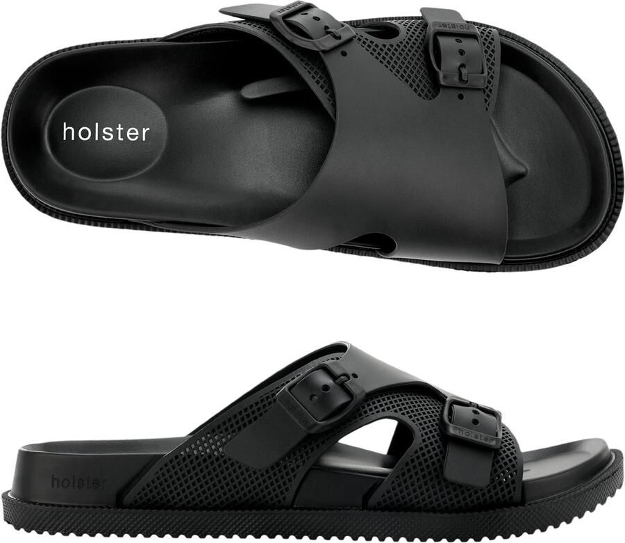 Holster Chill Vegan Slippers Podologisch Goedgekeurd ZWART