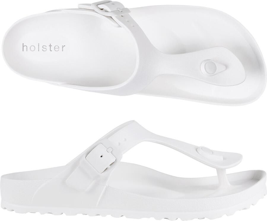 Holster Coastal Vegan Slides Podologisch Goedgekeurd Slipper Wit