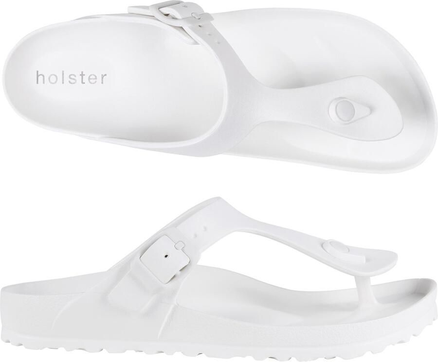 Holster Coastal Vegan Slides Podologisch Goedgekeurd Slipper WIT - Foto 2