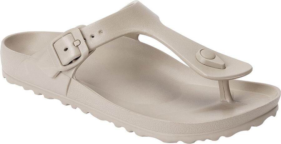 Holster Coastal Vegan Slides Podologisch Goedgekeurd Slipper Zandkleurig