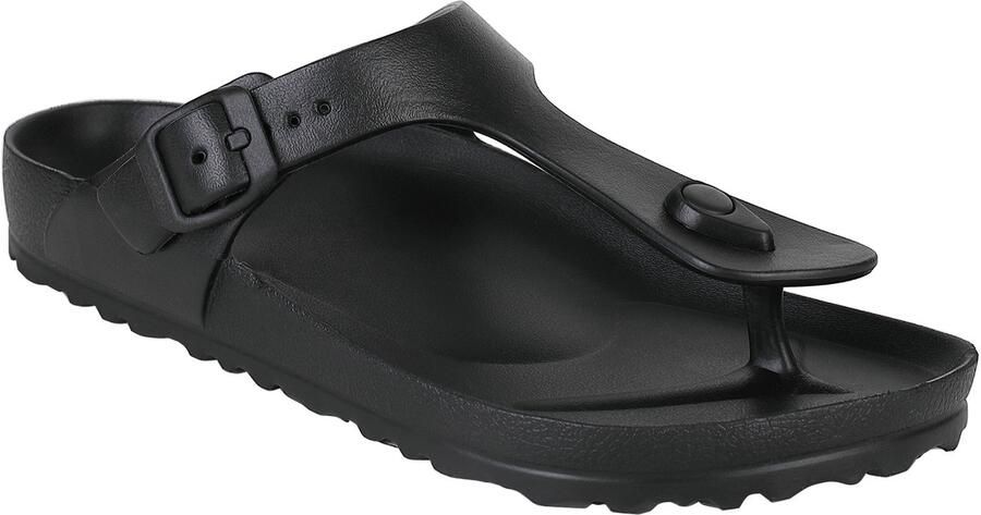 Holster Coastal Vegan Slides Podologisch Goedgekeurd Slipper ZWART