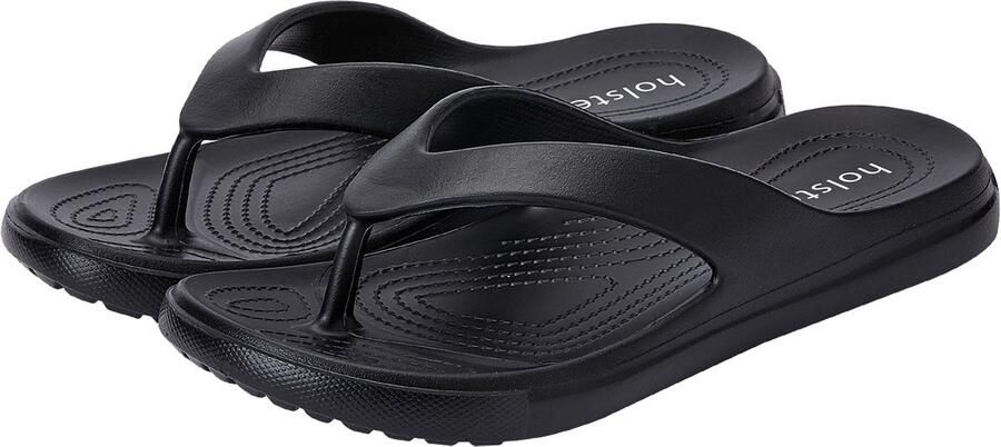 Holster Offshore Unisex Teenslippers Vegan EVA Schuim Slippers Podologisch Goedgekeurd Zwart