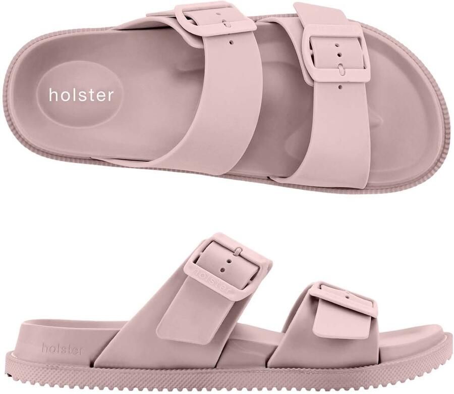Holster Soleseeker Vegan Slipper Podologisch Goedgekeurd Voetbed Lichtgewicht Waterproof Roze