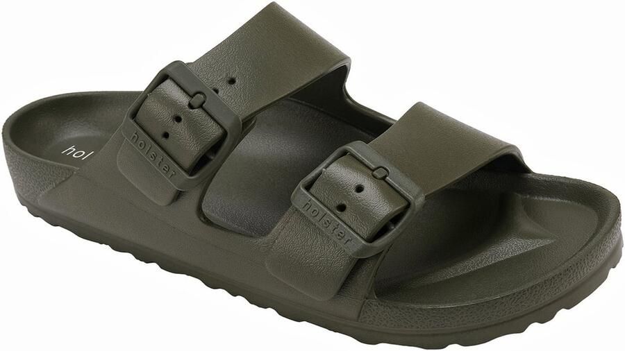 Holster Sundreamer Vegan Slides Podologisch Goedgekeurd Slipper Donker Groen