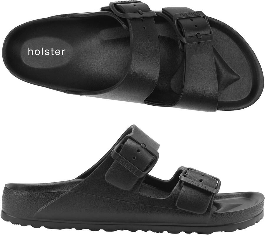 Holster Sundreamer Vegan Slides Podologisch Goedgekeurd Slipper ZWART